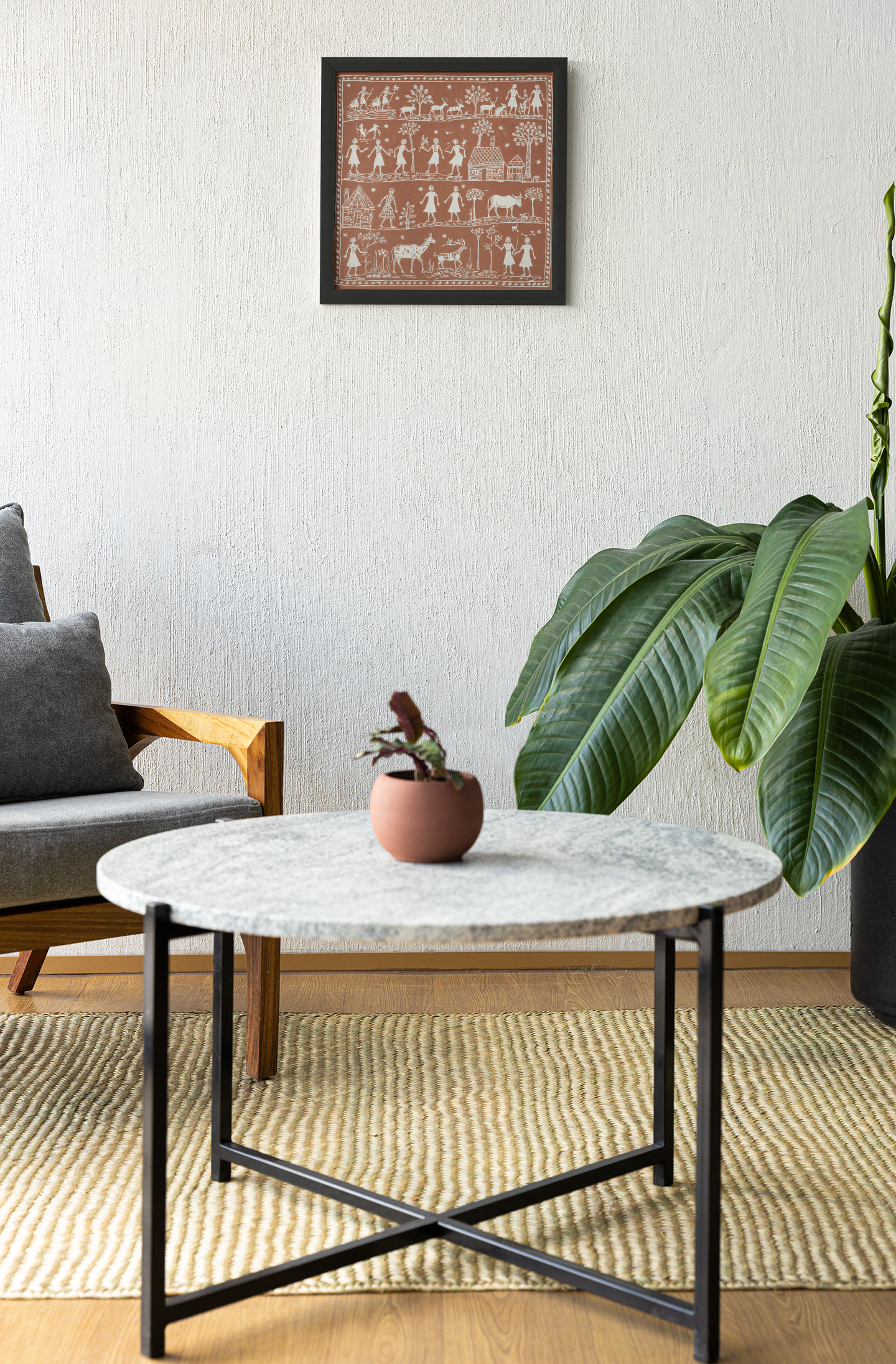Tribal Tales Wall Art – Warli-Inspired